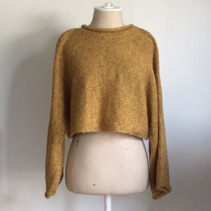 TOPSHOP Crew neck wide sleeve sleeve sweater